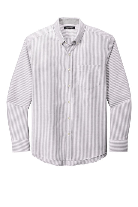 Port Authority Men's SuperPro Oxford Stripe Shirt. W657 Mens Apparel Shirts & Tops