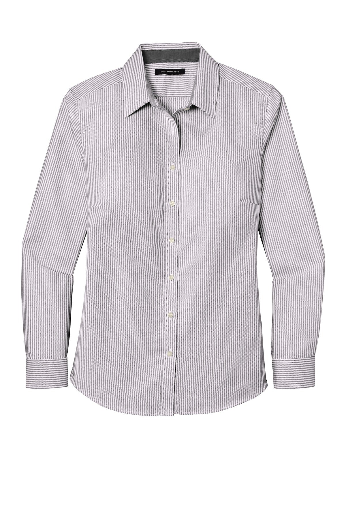 Port Authority Women's SuperPro Oxford Stripe Shirt. LW657 Womens Apparel Shirts & Tops