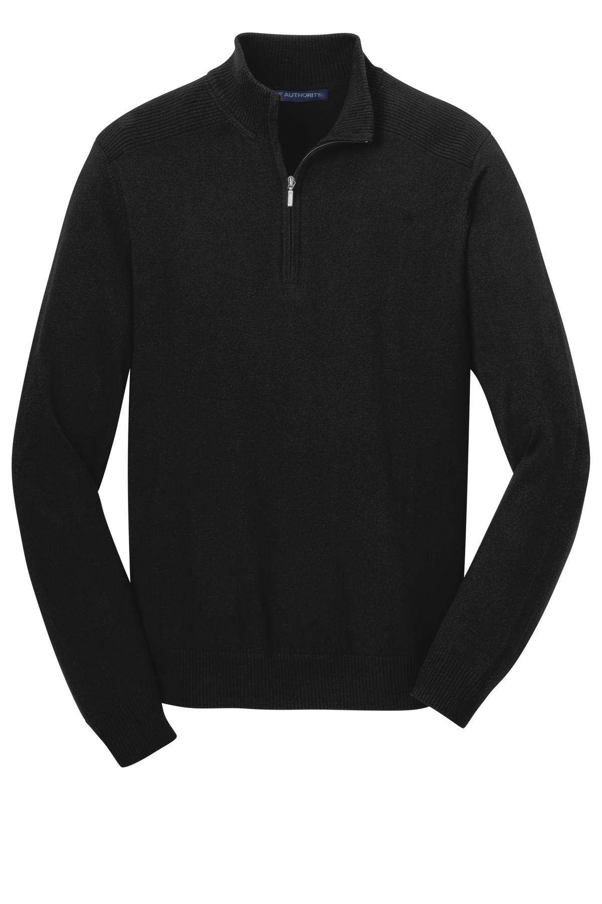 Port Authority Men's 1/2-Zip Sweater. SW290 Mens Apparel Sweatshirts & Fleece