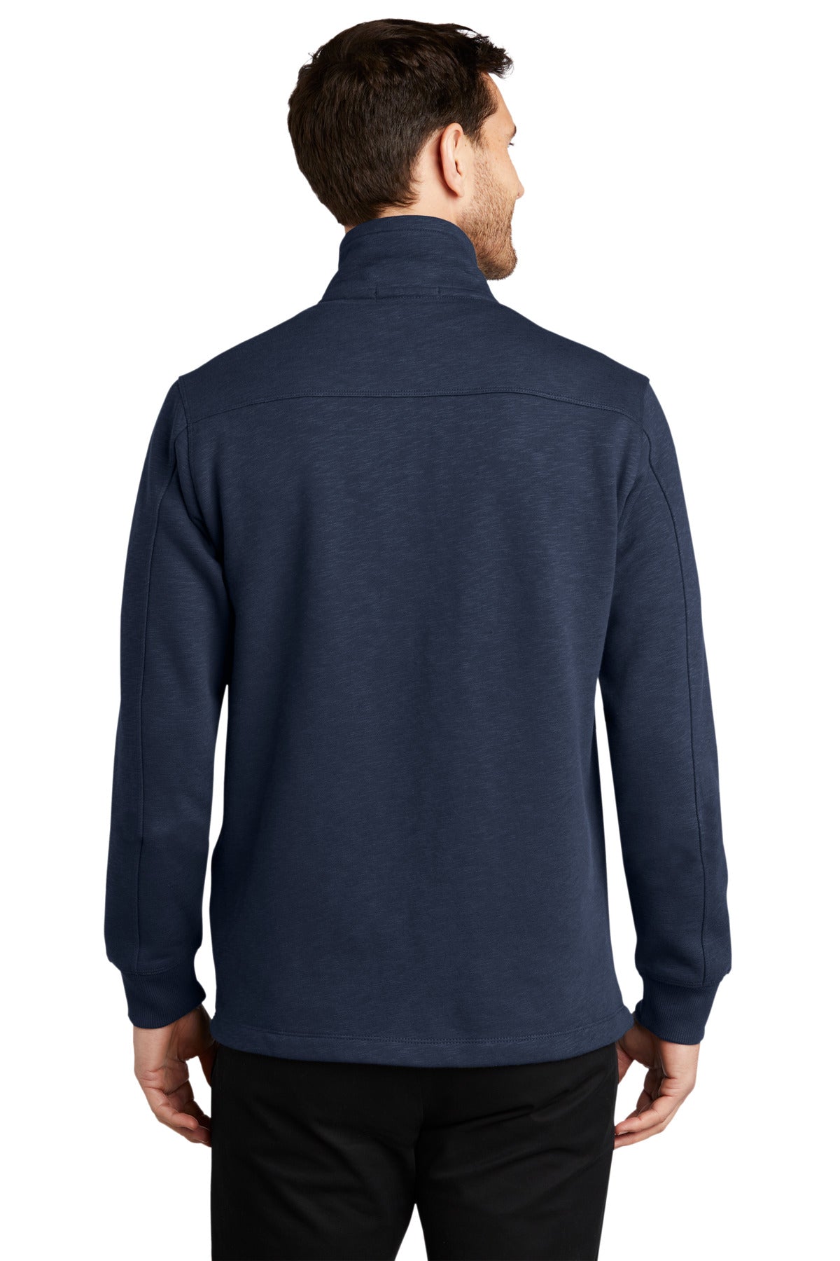 Port Authority Men's Slub Fleece 1/4-Zip Pullover. F295 Mens Apparel Sweatshirts & Fleece