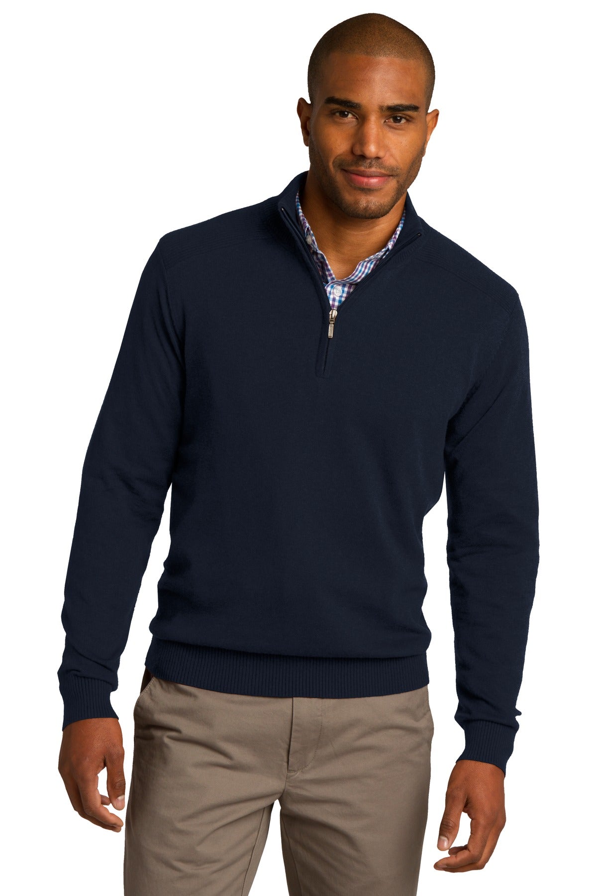 Port Authority Men's 1/2-Zip Sweater. SW290 Mens Apparel Sweatshirts & Fleece