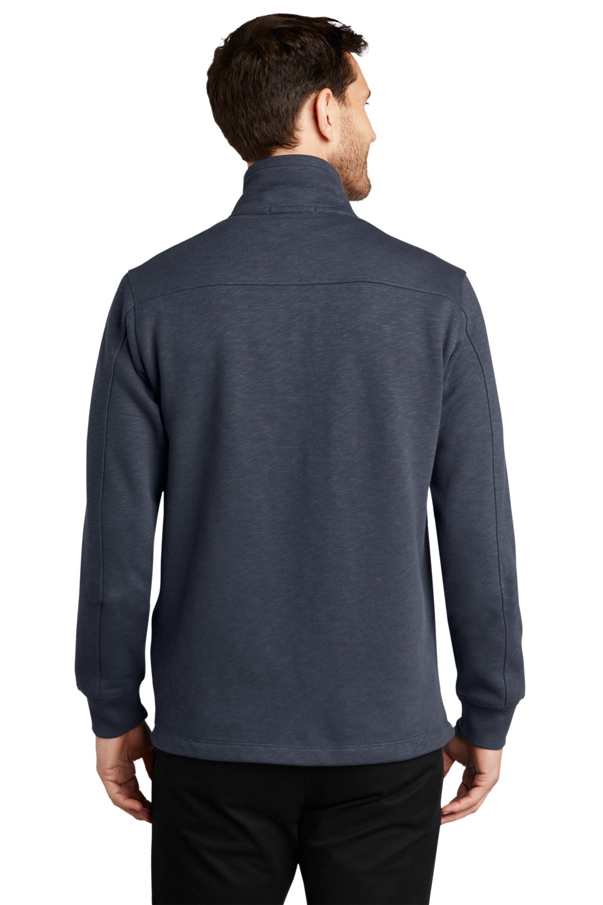 Port Authority Men's Slub Fleece 1/4-Zip Pullover. F295 Mens Apparel Sweatshirts & Fleece