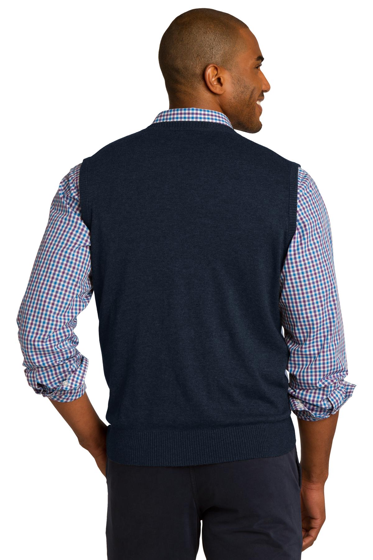Port Authority Men's Sweater Vest. SW286 Mens Apparel Jackets & Vests