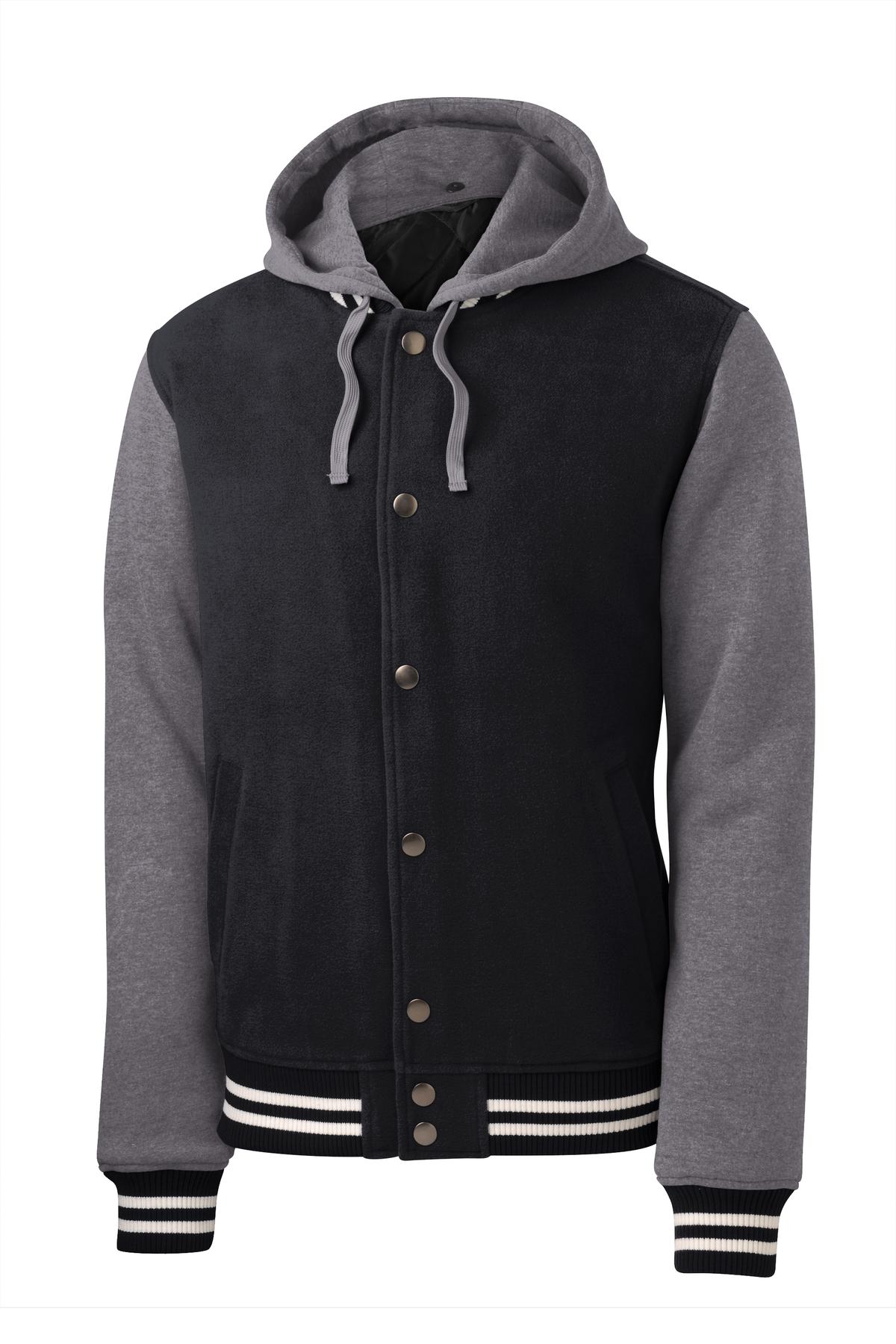 Sport-Tek Men's Insulated Letterman Jacket Mens Apparel Jackets & Vests