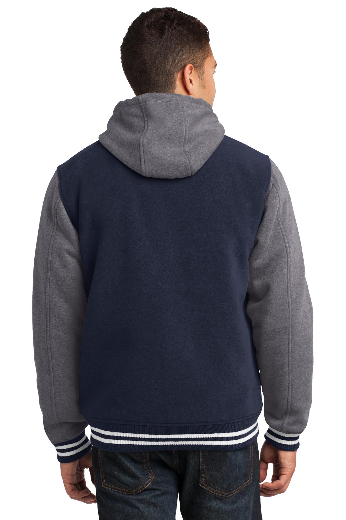 Sport-Tek Men's Insulated Letterman Jacket Mens Apparel Jackets & Vests