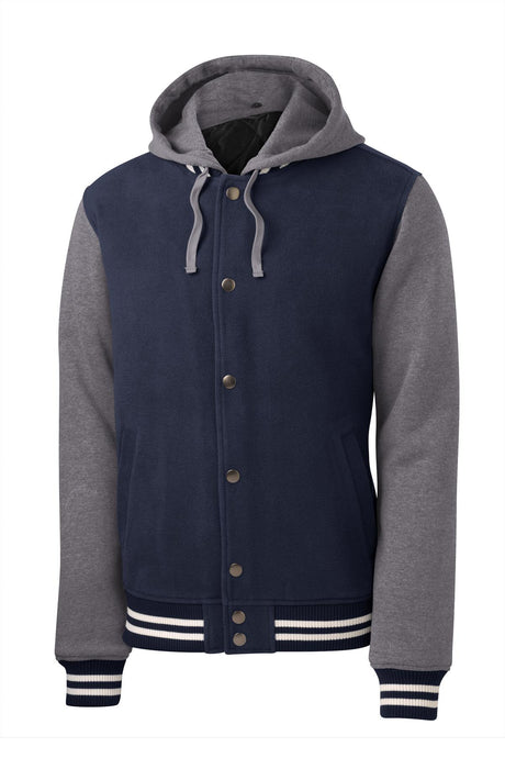 Sport-Tek Men's Insulated Letterman Jacket Mens Apparel Jackets & Vests