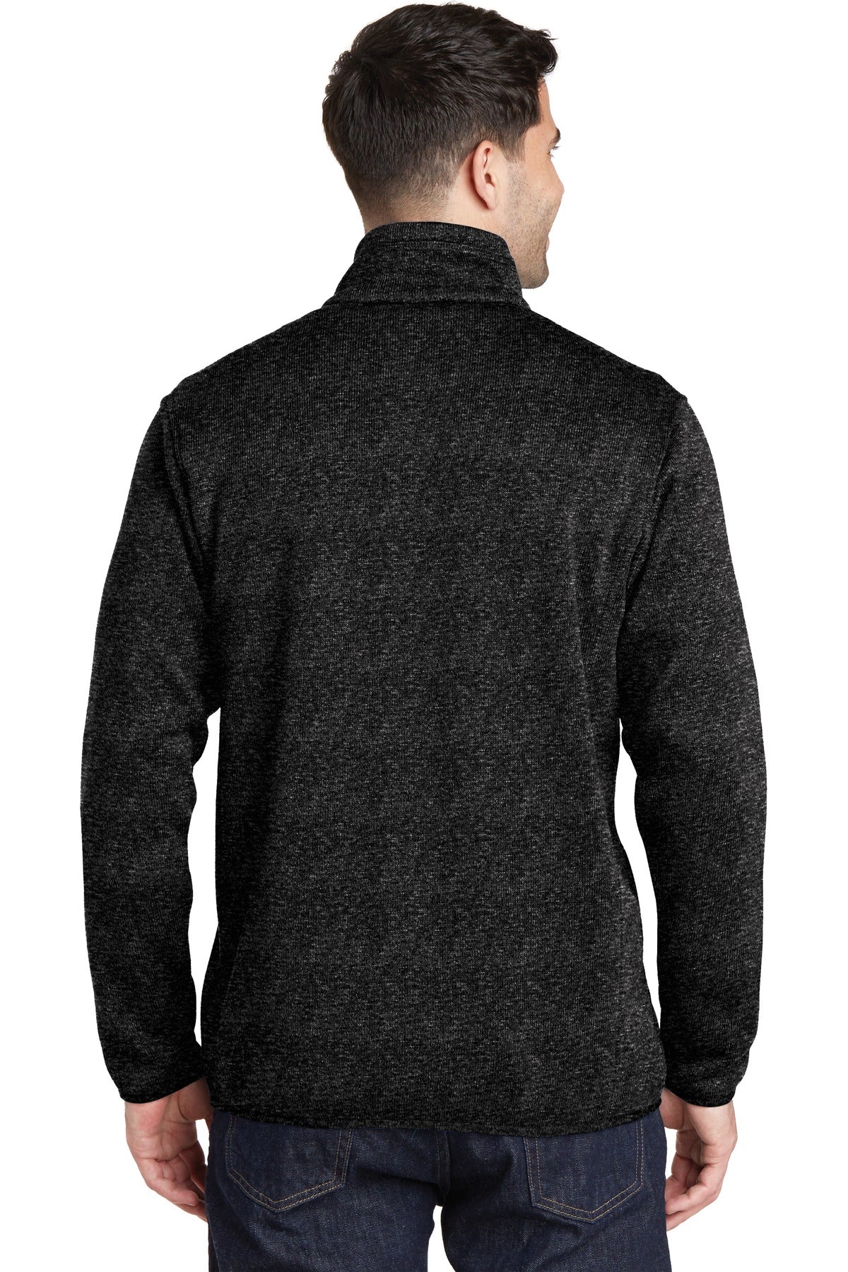 Port Authority Men's Sweater Fleece Jacket. F232 Mens Apparel Jackets & Vests