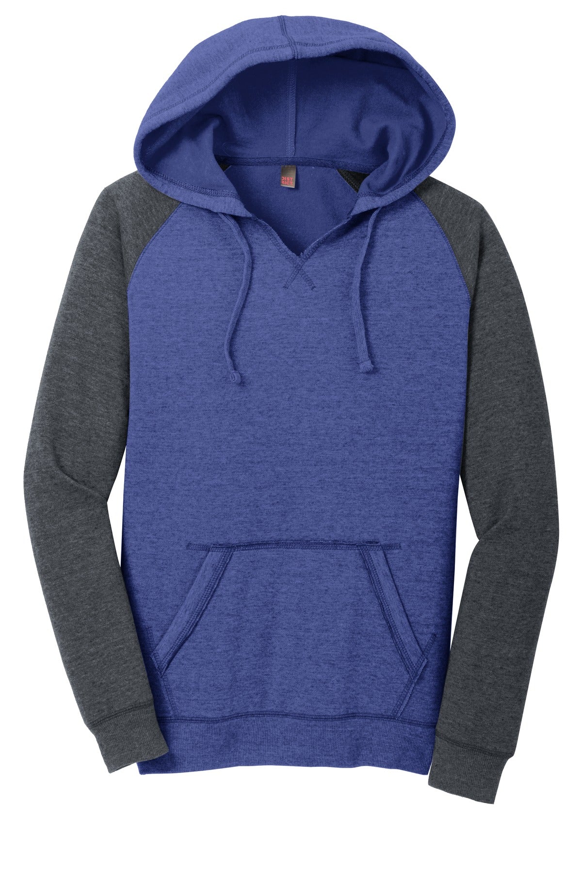 District Women's Lightweight Fleece Raglan Hoodie. DT296 Womens Apparel Sweatshirts & Fleece