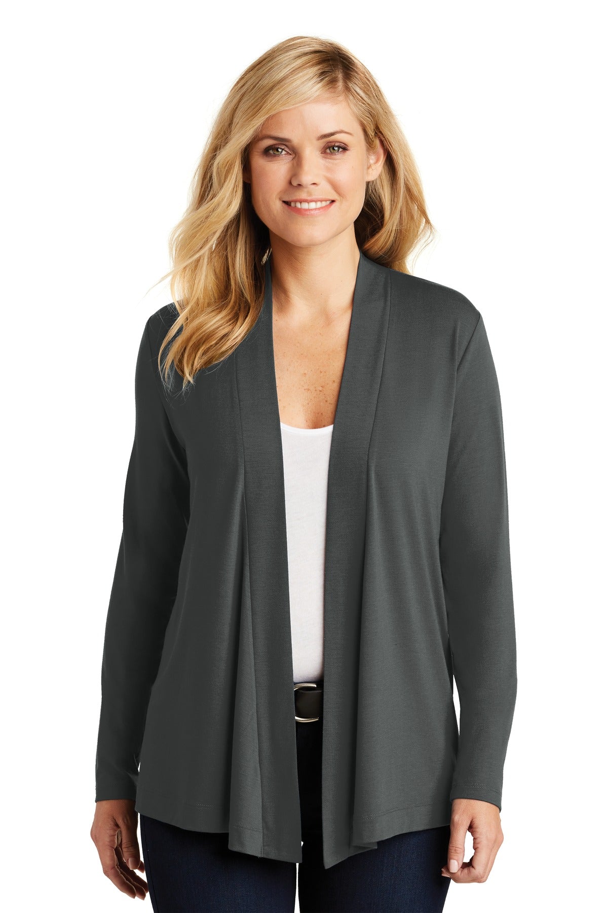 Port Authority Women's Concept Open Cardigan. L5430 Womens Apparel Sweatshirts & Fleece