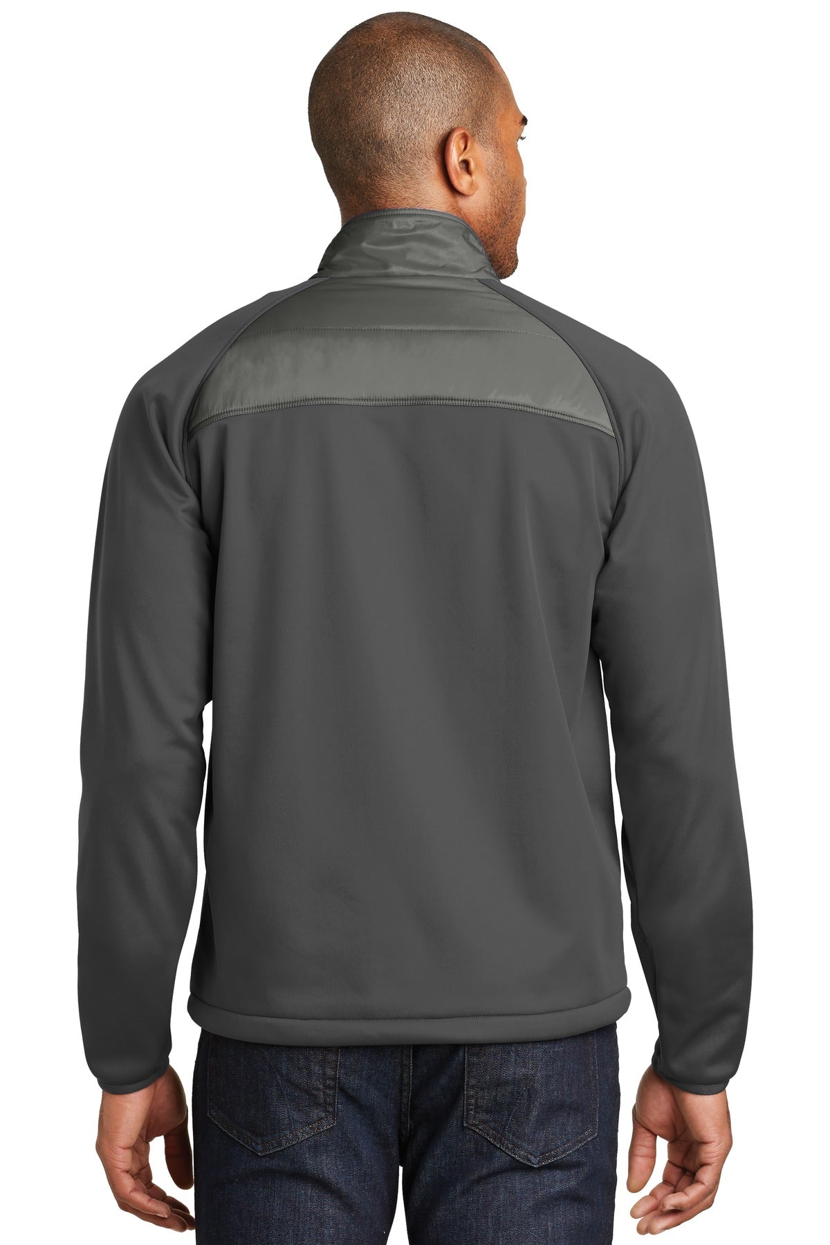 Port Authority Men's Hybrid Soft Shell Jacket. J787 Mens Apparel Jackets & Vests