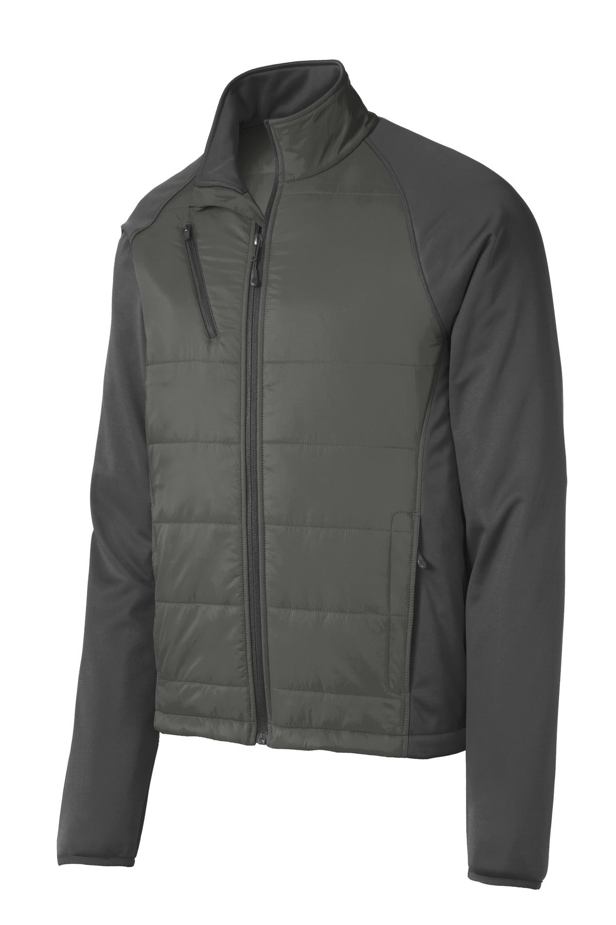 Port Authority Men's Hybrid Soft Shell Jacket. J787 Mens Apparel Jackets & Vests