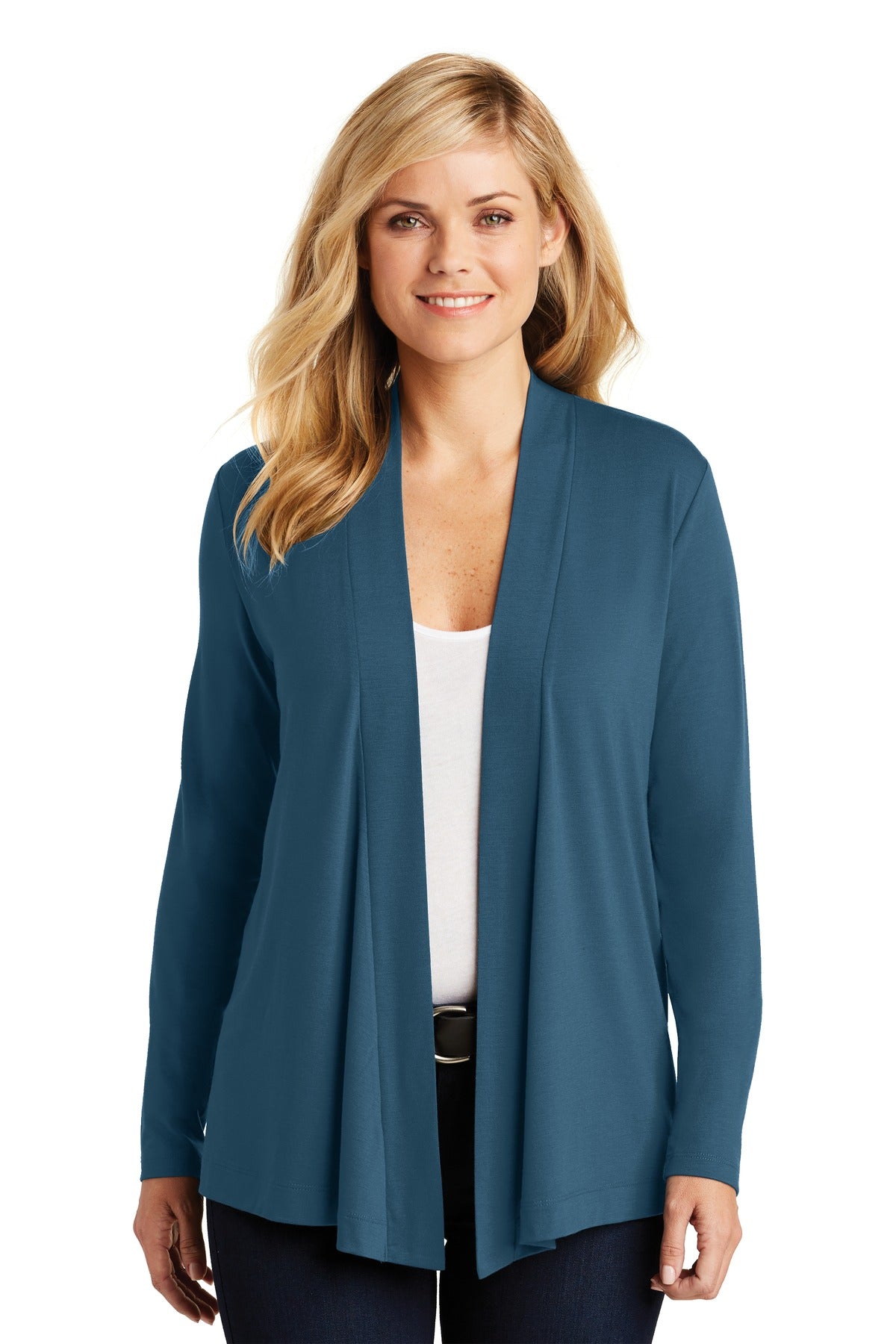 Port Authority Women's Concept Open Cardigan. L5430 Womens Apparel Sweatshirts & Fleece