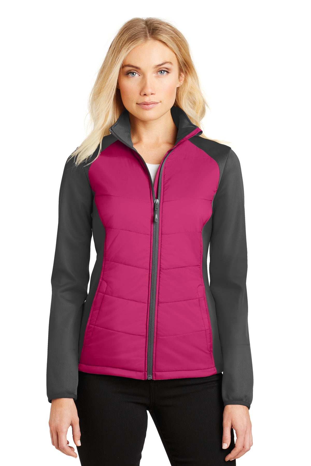 Port Authority Women's Hybrid Soft Shell Jacket. L787 Womens Apparel Jackets & Vests