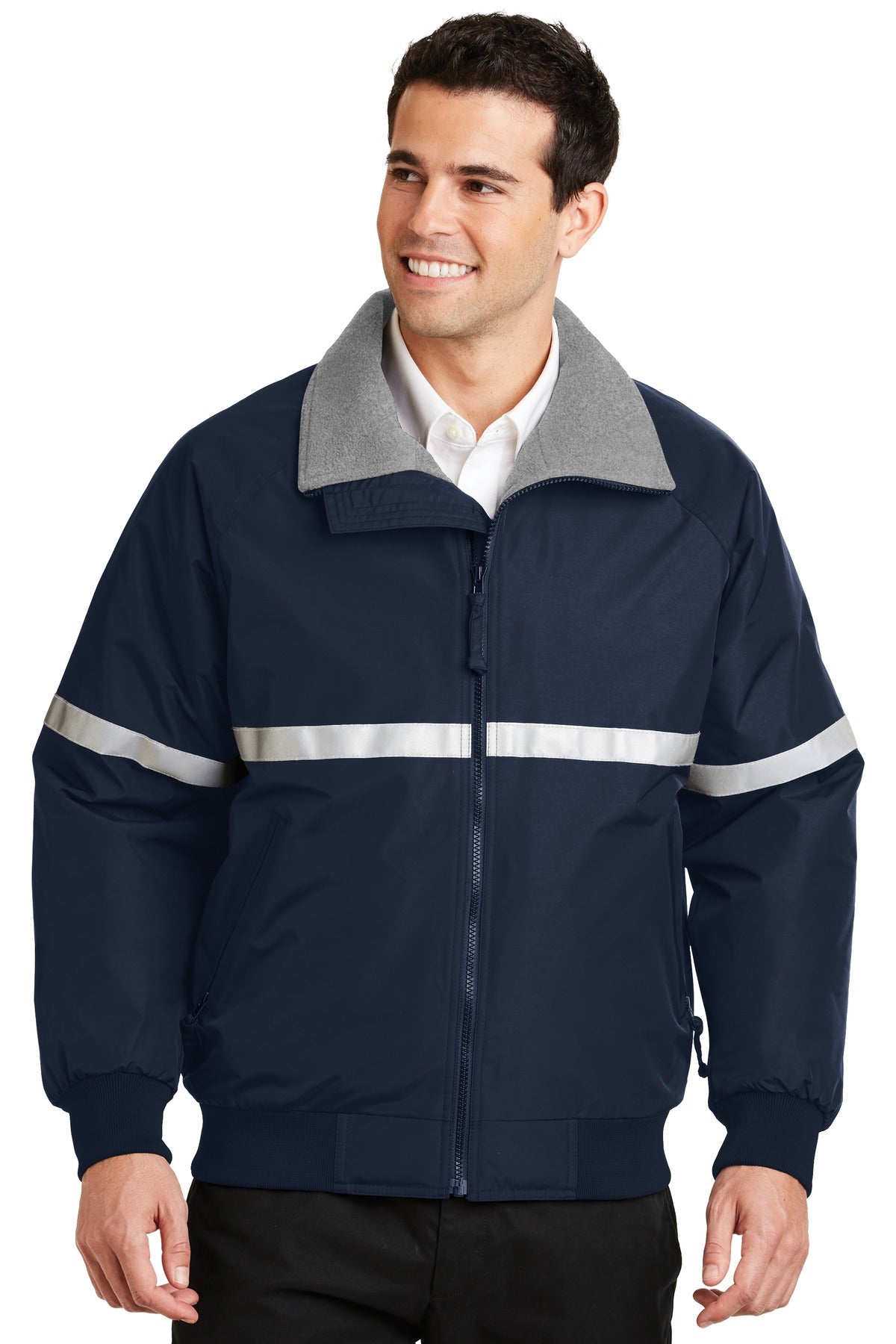 Port Authority Men's Challenger Jacket with Reflective Taping. J754R Mens Apparel Jackets & Vests