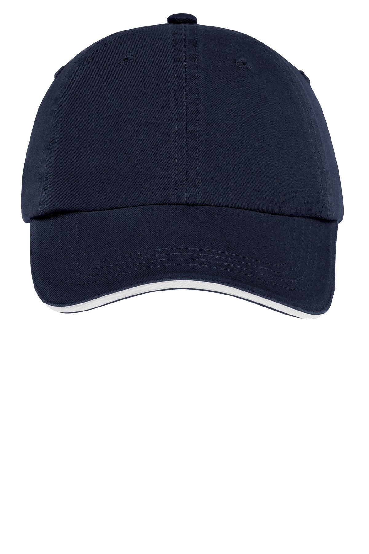 Port Authority Sandwich Bill Cap with Striped Closure Unisex Accessories Hats & Caps