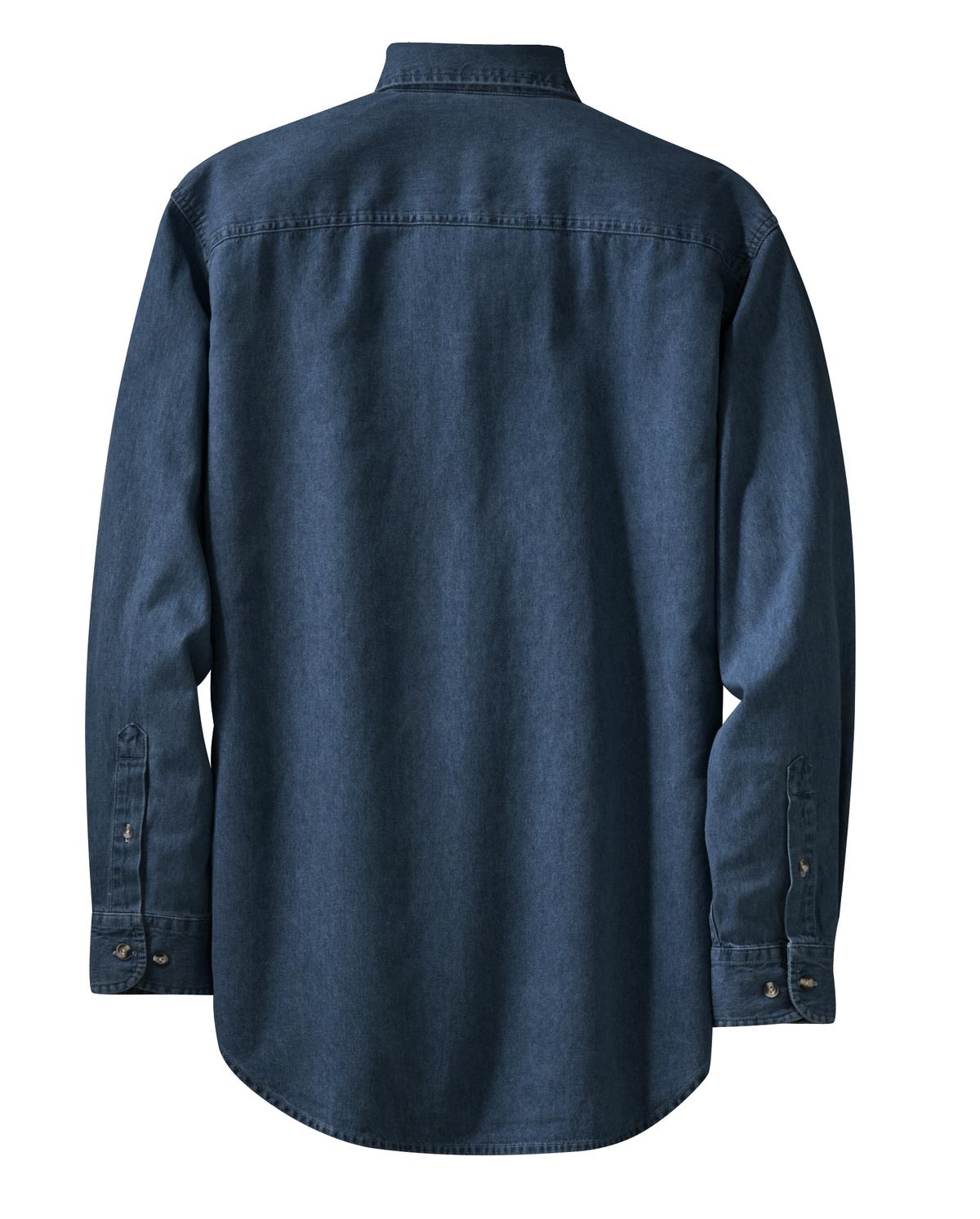 Port & Company Men's Long Sleeve Value Denim Shirt Mens Apparel Shirts & Tops