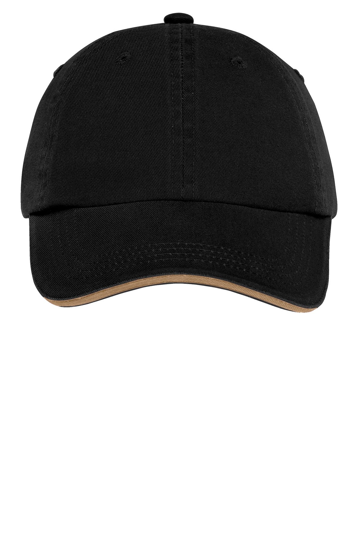 Port Authority Sandwich Bill Cap with Striped Closure Unisex Accessories Hats & Caps