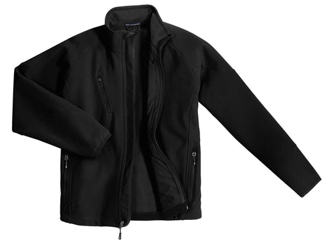 Port Authority Men's Textured Soft Shell Jacket. J705 Mens Apparel Jackets & Vests