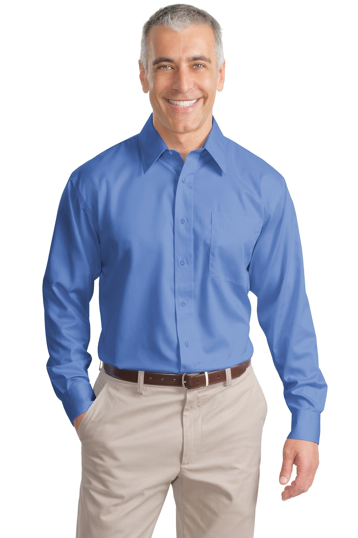 Port Authority Men's Tall Non-Iron Twill Shirt. TLS638 Mens Apparel Shirts & Tops
