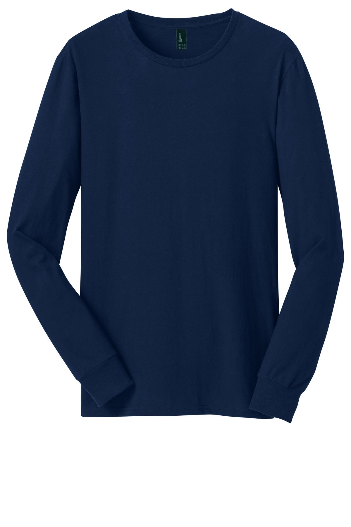 District Men's The Concert Tee Long Sleeve. DT5200 District