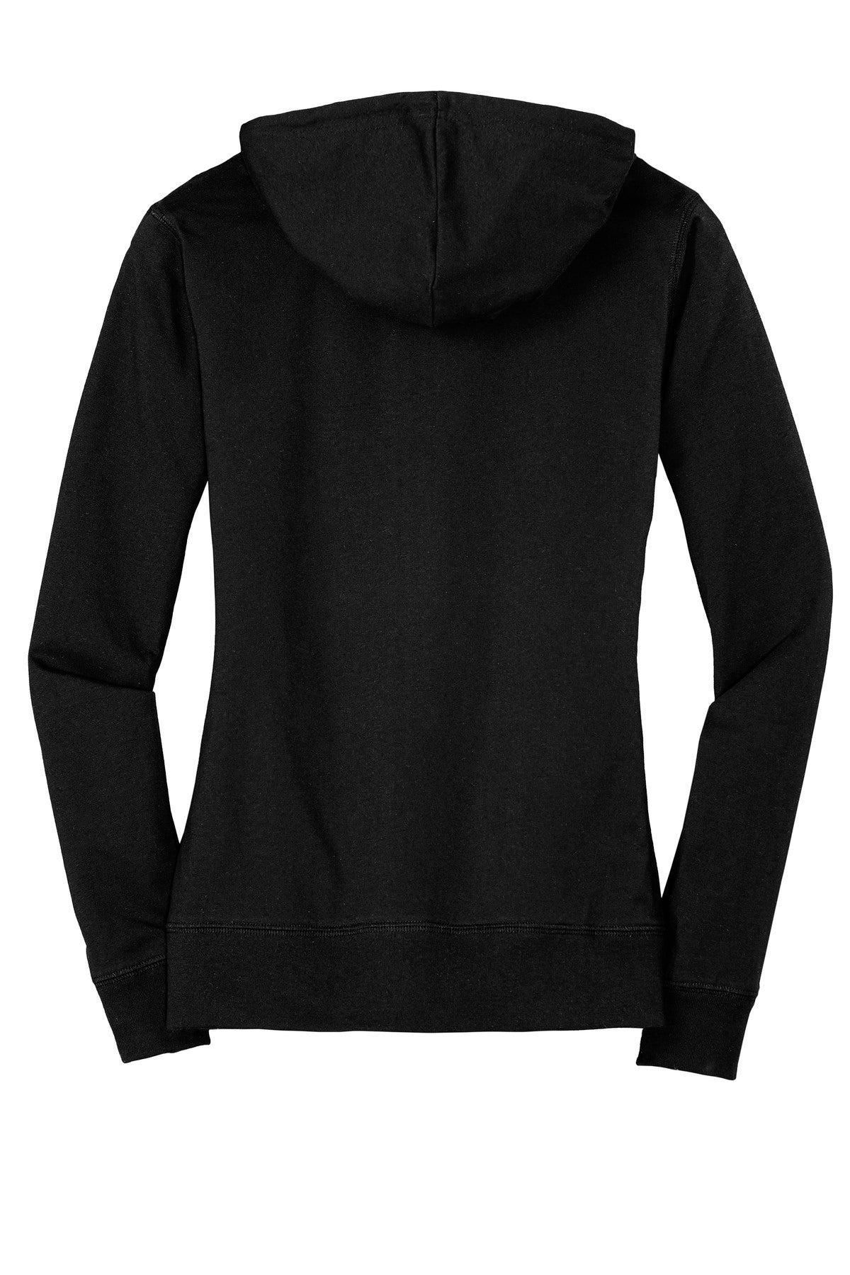 District Women's Fitted Jersey Full-Zip Hoodie. DT2100 Womens Apparel Sweatshirts & Fleece