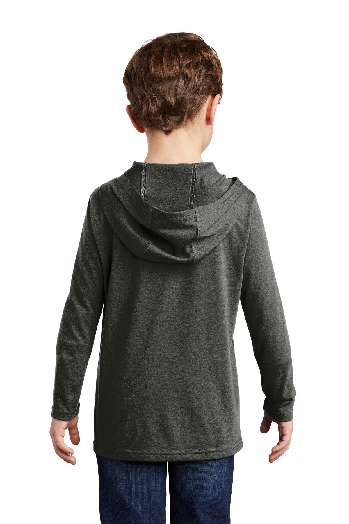 District Youth Perfect Tri Long Sleeve Hoodie DT139Y Youth Apparel Hoodies & Sweatshirts