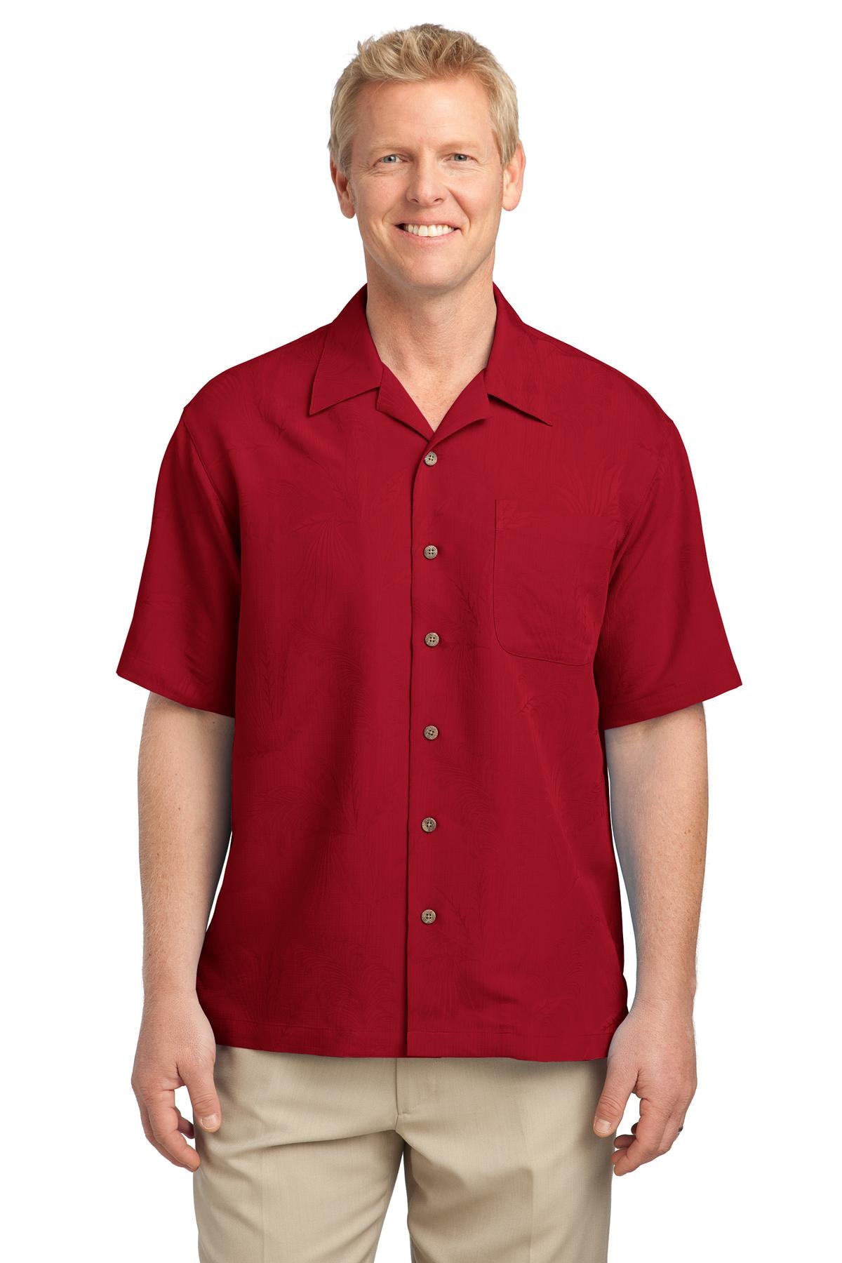 Port Authority Men's Patterned Easy Care Camp Shirt. S536 Mens Apparel Shirts & Tops