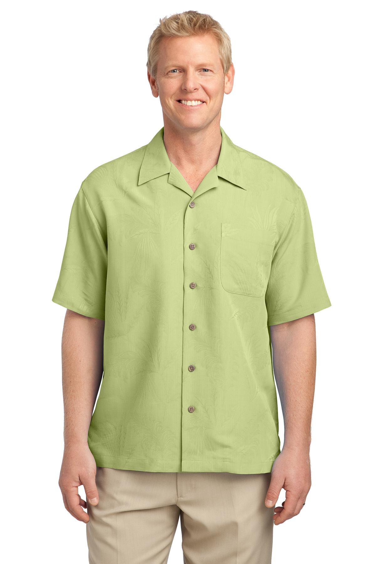 Port Authority Men's Patterned Easy Care Camp Shirt. S536 Mens Apparel Shirts & Tops