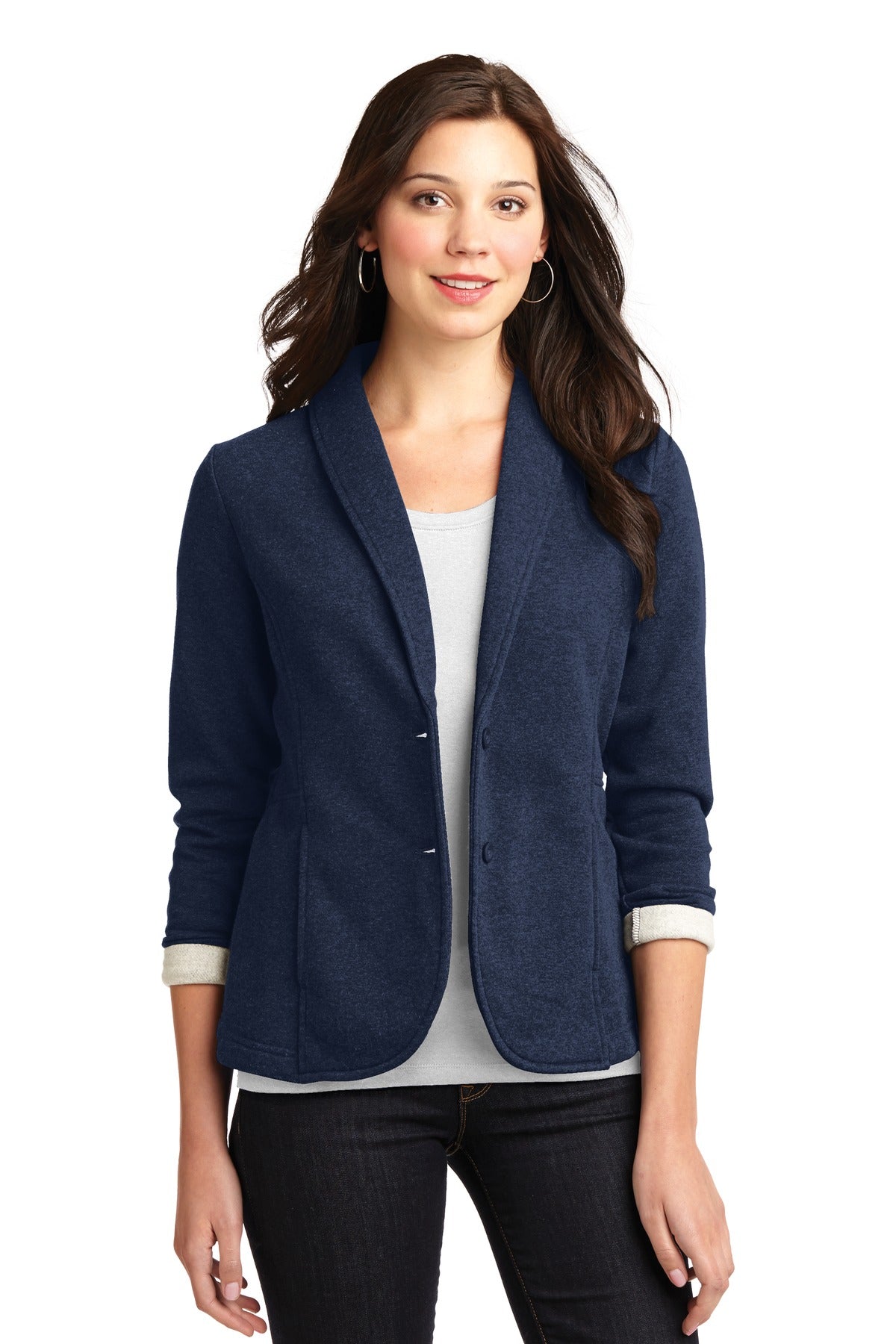 Port Authority Women's Fleece Blazer. L298 Womens Apparel Sweatshirts & Fleece