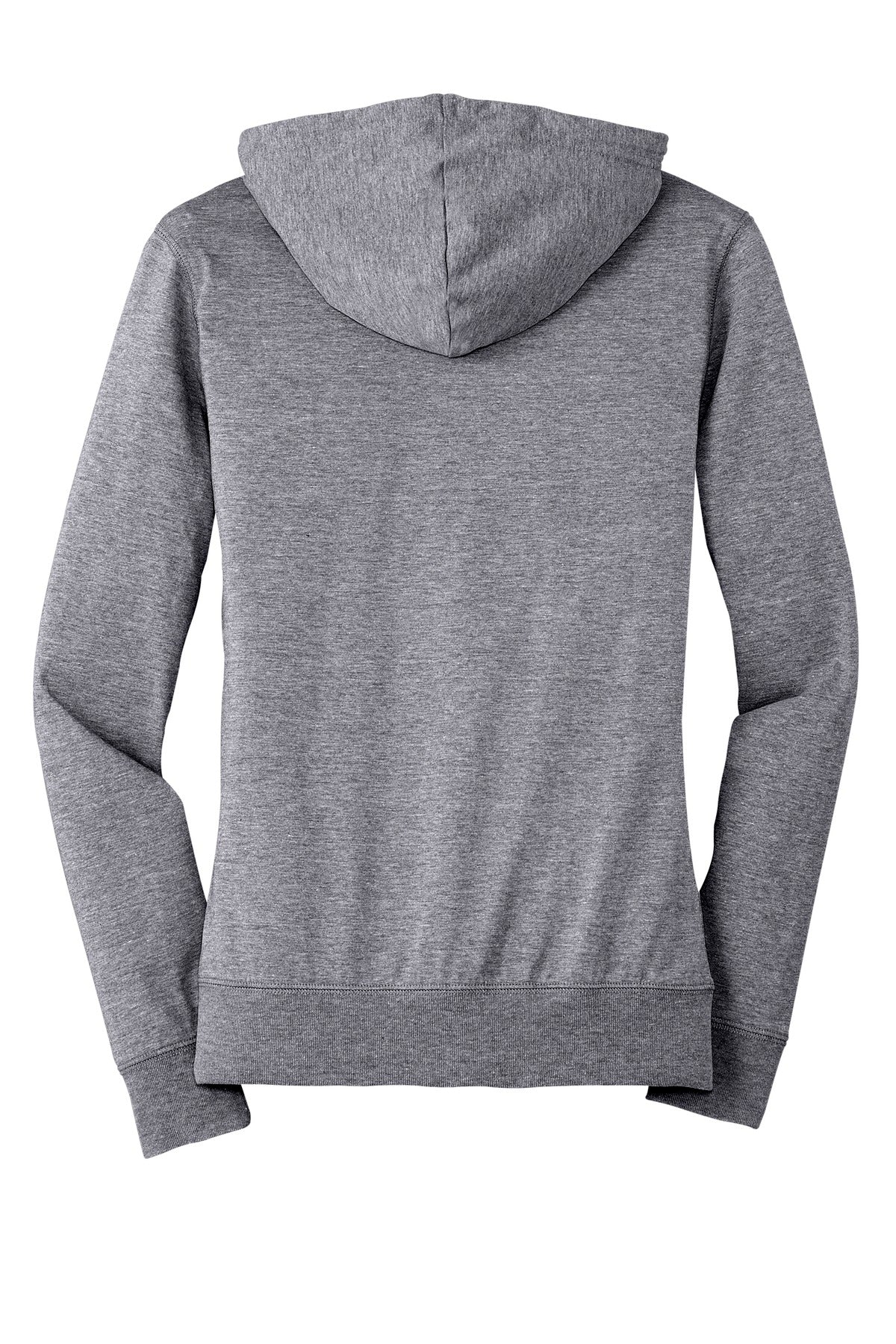 District Women's Fitted Jersey Full-Zip Hoodie. DT2100 Womens Apparel Sweatshirts & Fleece