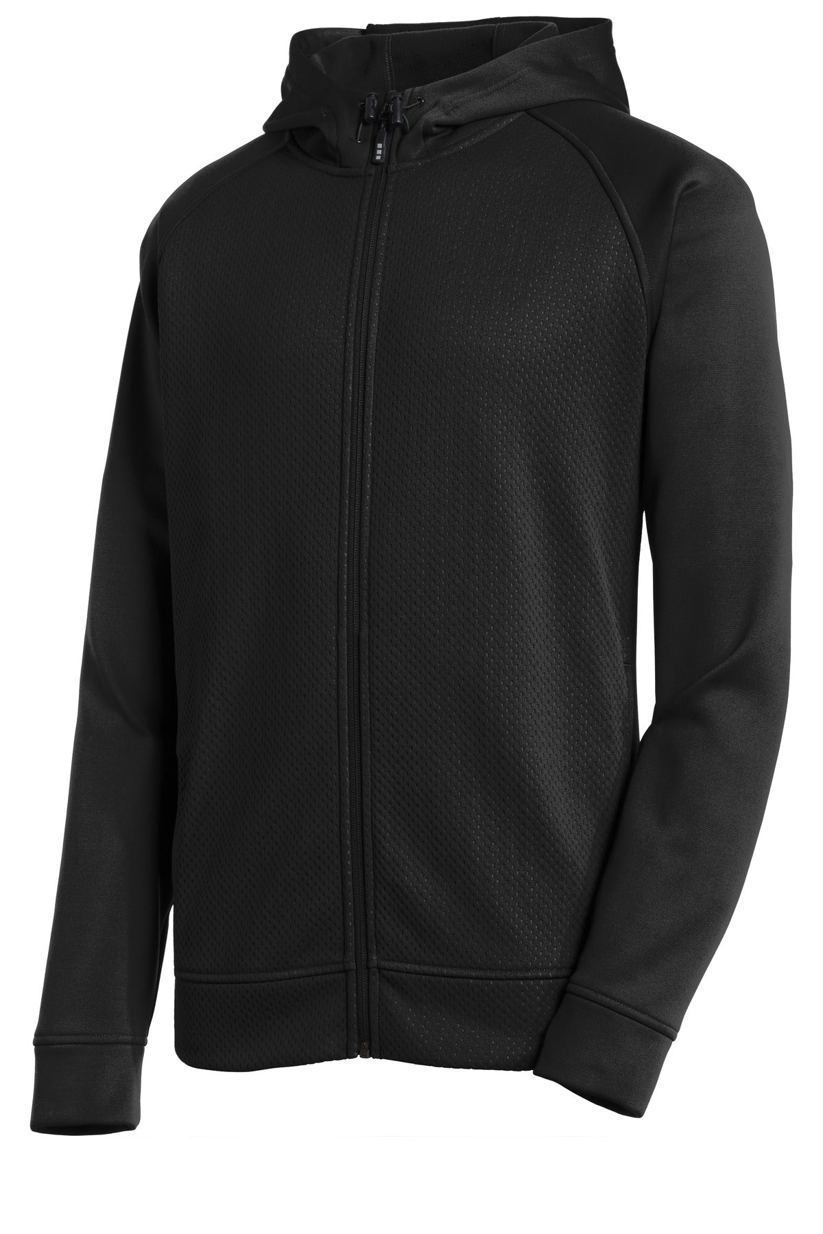 Sport-Tek Rival Tech Fleece Full-Zip Hooded Jacket. ST295 Mens Apparel Sweatshirts & Fleece
