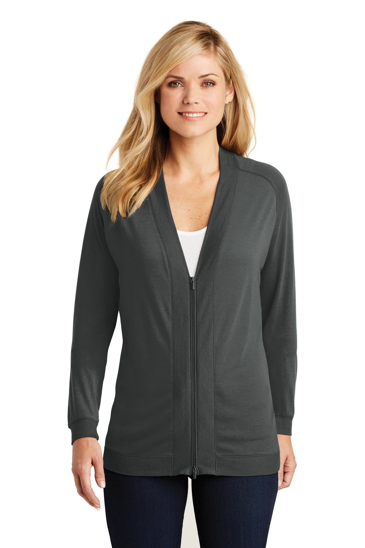 Port Authority Women's Concept Bomber Cardigan. LK5431 Womens Apparel Sweatshirts & Fleece