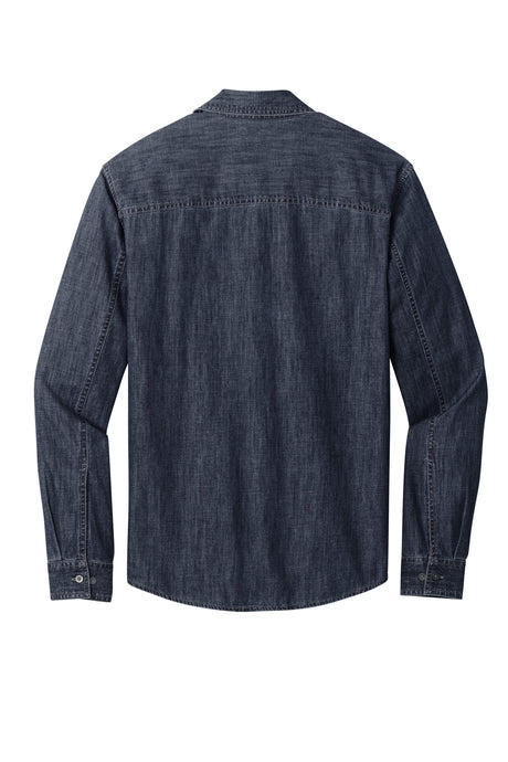 Port Authority Men's Long Sleeve Perfect Denim Shirt W676 Mens Apparel Shirts & Tops