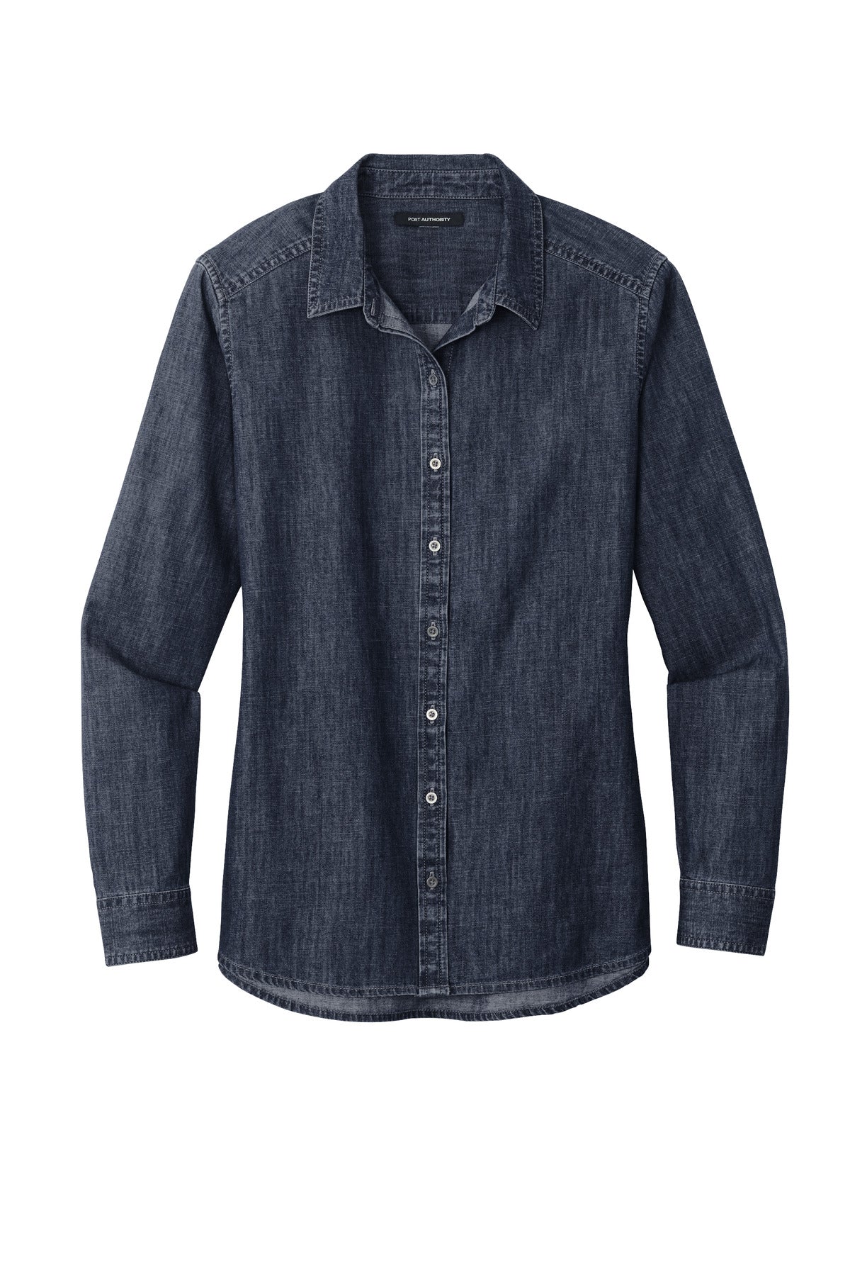 Port Authority Women's Long Sleeve Perfect Denim Shirt LW676 Womens Apparel Shirts & Tops