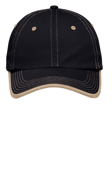 Port Authority Vintage Washed Contrast Stitch Cap Unisex Accessories Hats & Caps