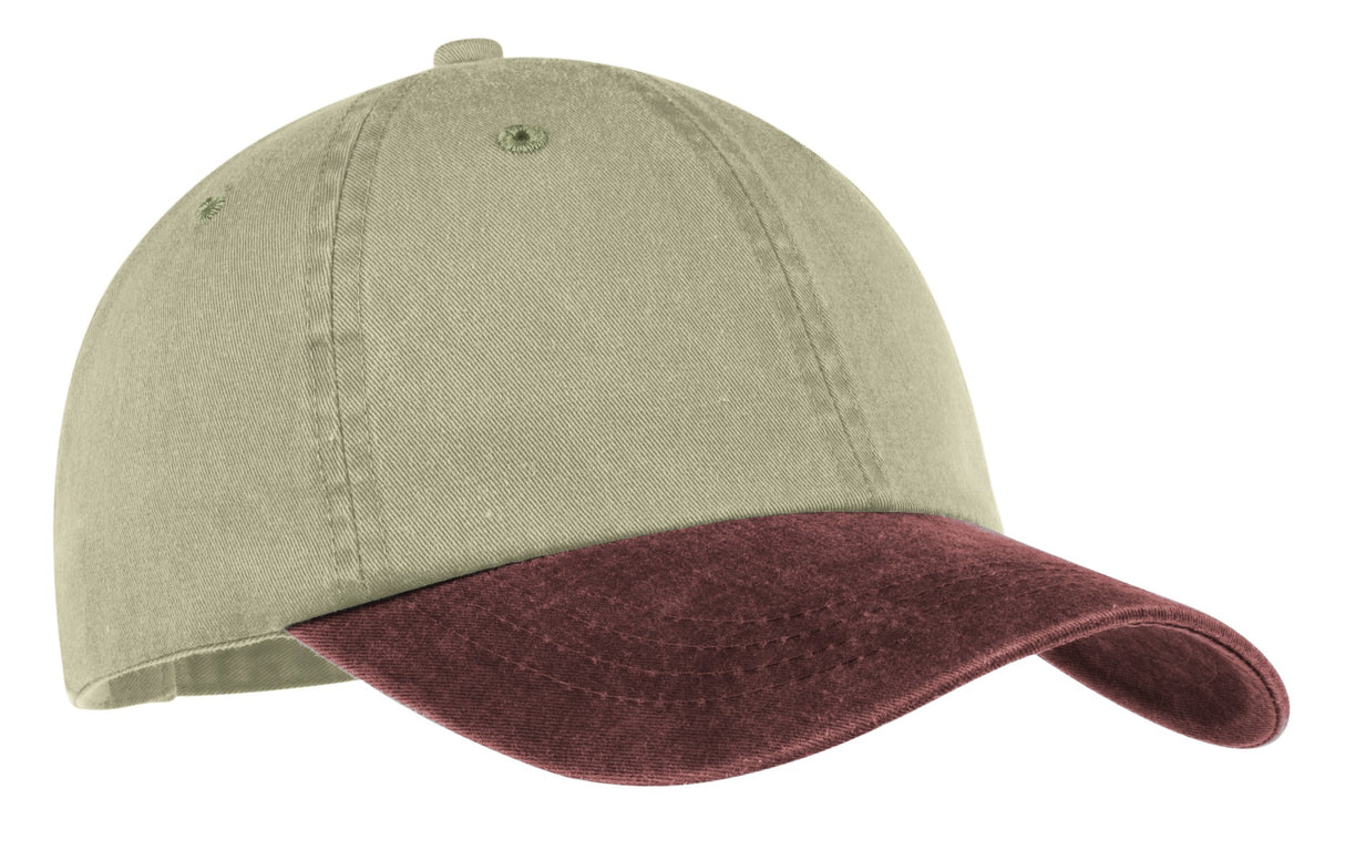Port & Company - Adult Two-Tone Pigment-Dyed Cap Unisex Accessories Hats & Caps
