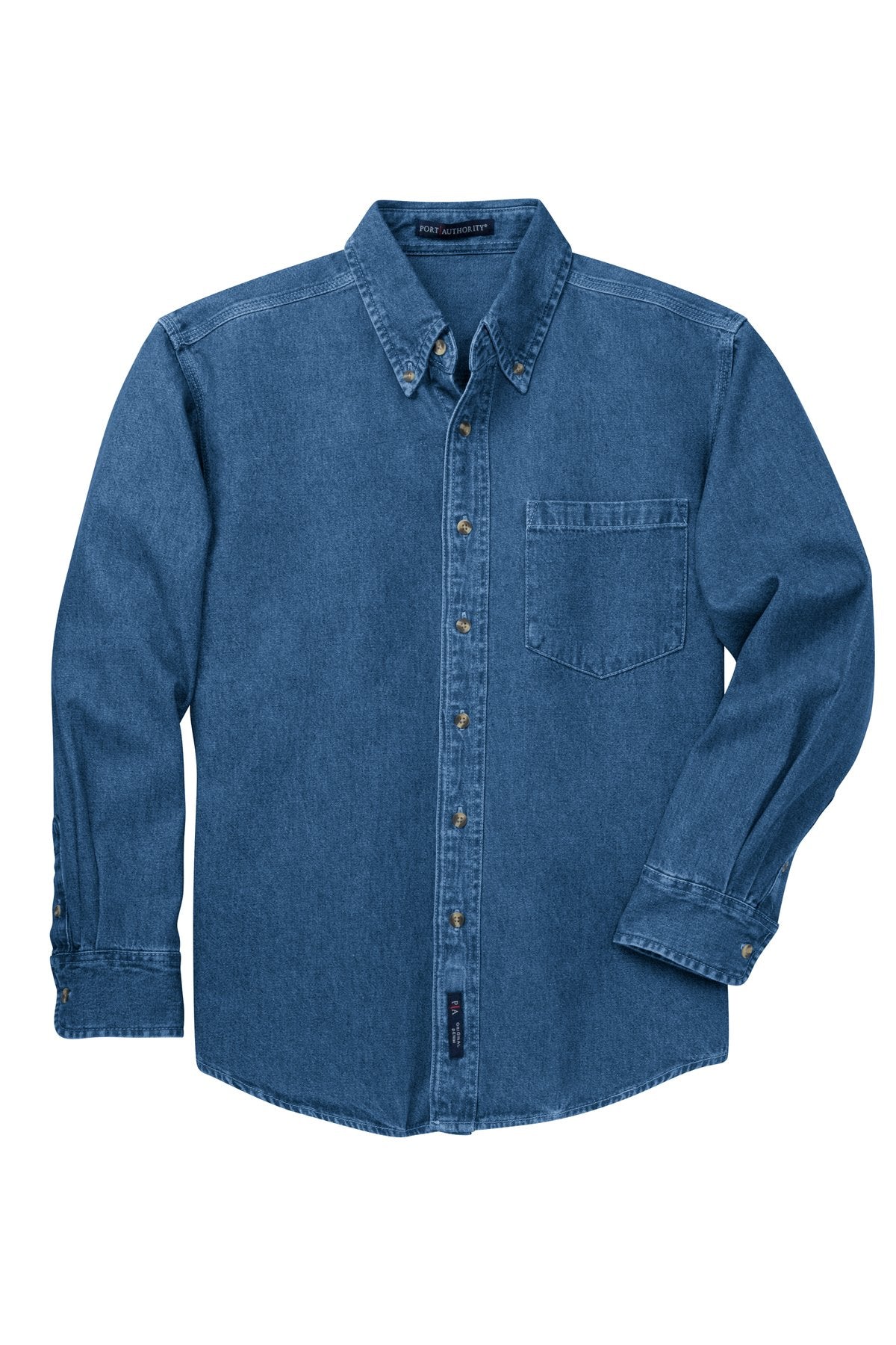 Port Authority Men's Heavyweight Denim Shirt. S100 Mens Apparel Shirts & Tops