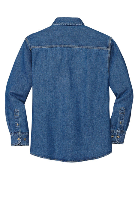Port Authority Men's Heavyweight Denim Shirt. S100 Mens Apparel Shirts & Tops