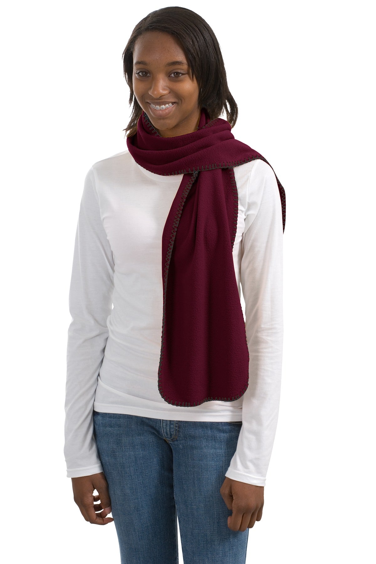 Port Authority R-Tek Fleece Scarf. FS01 Unisex Accessories Gloves & Scarves