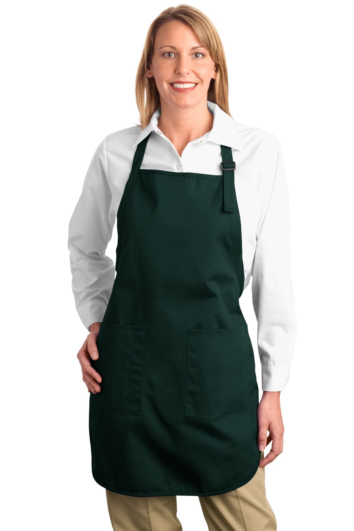 Port Authority Full-Length Apron with Pockets. A500 Unisex Accessories Aprons