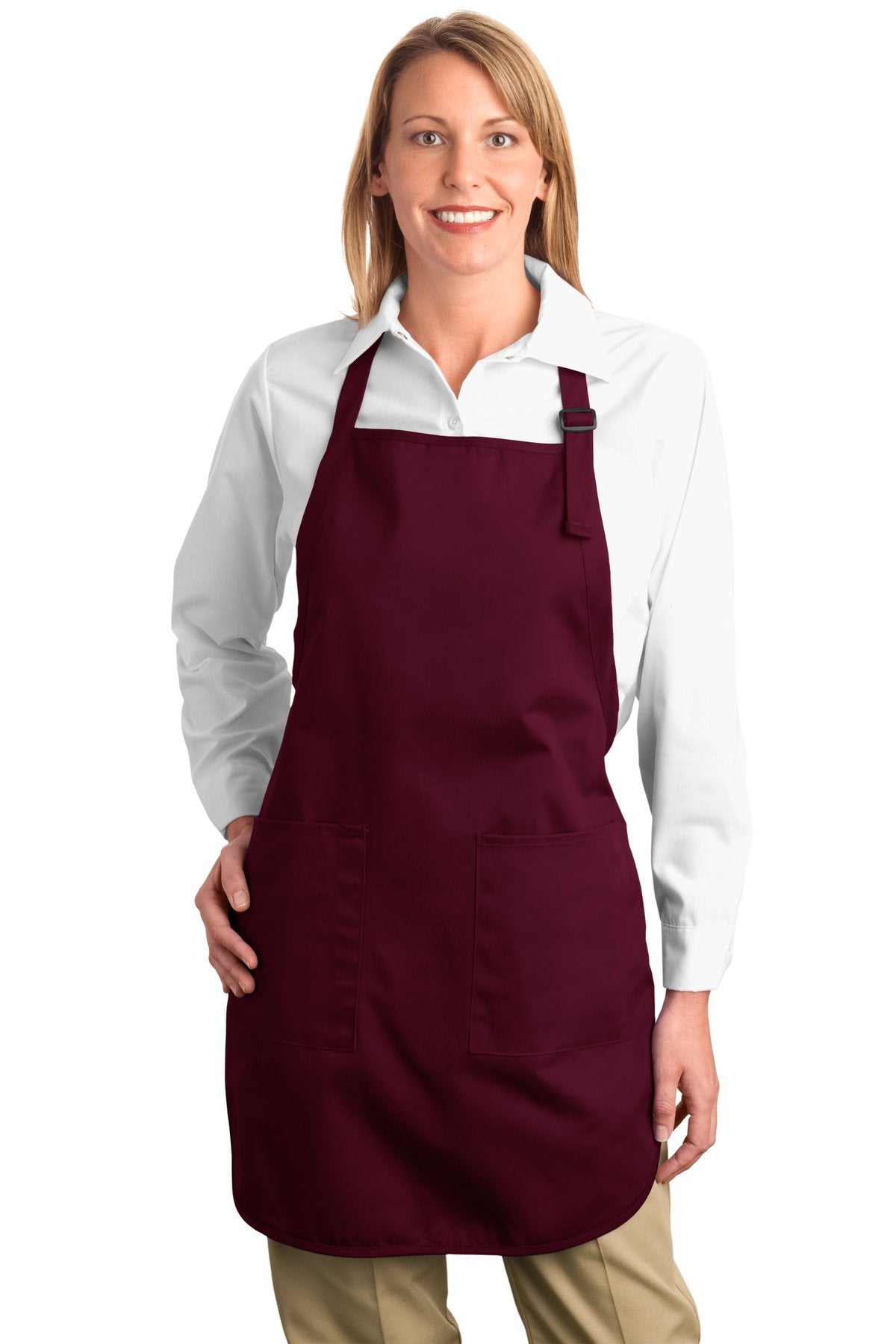 Port Authority Full-Length Apron with Pockets. A500 Unisex Accessories Aprons