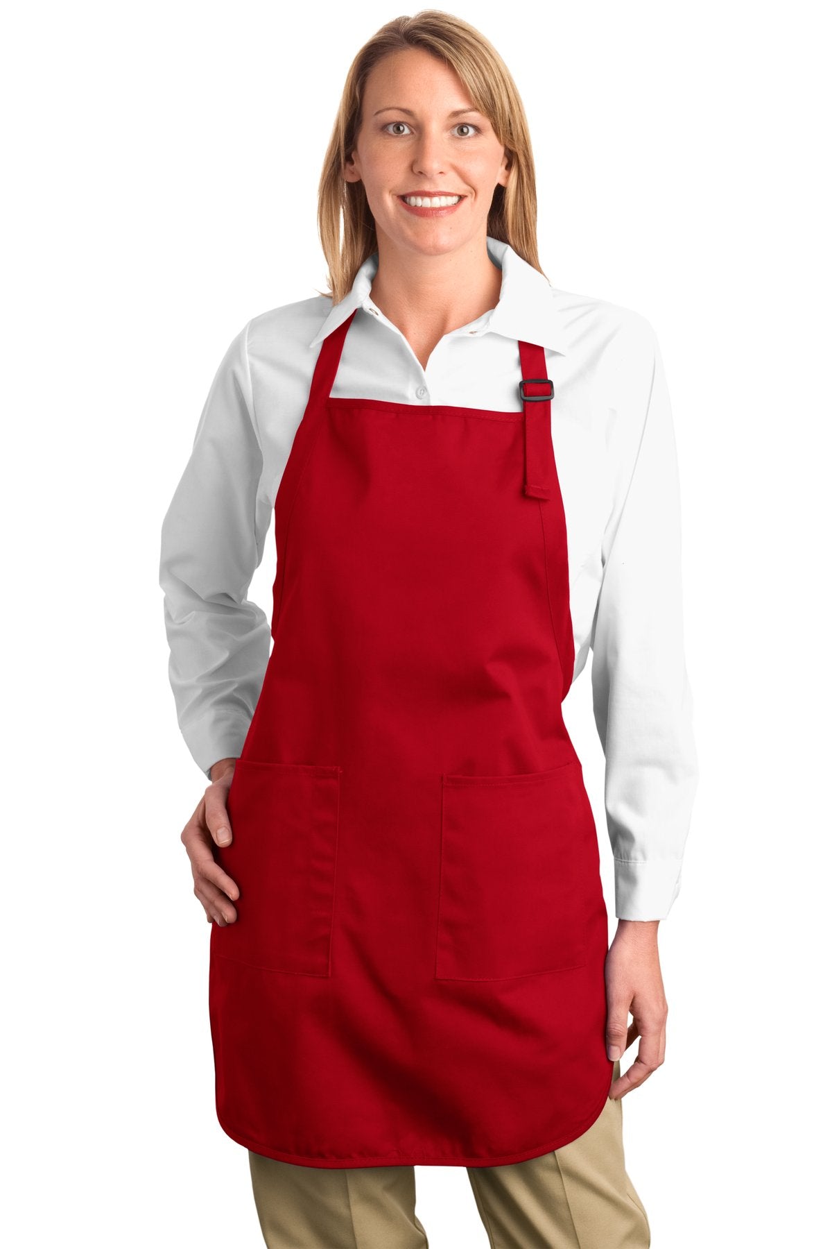 Port Authority Full-Length Apron with Pockets. A500 Unisex Accessories Aprons