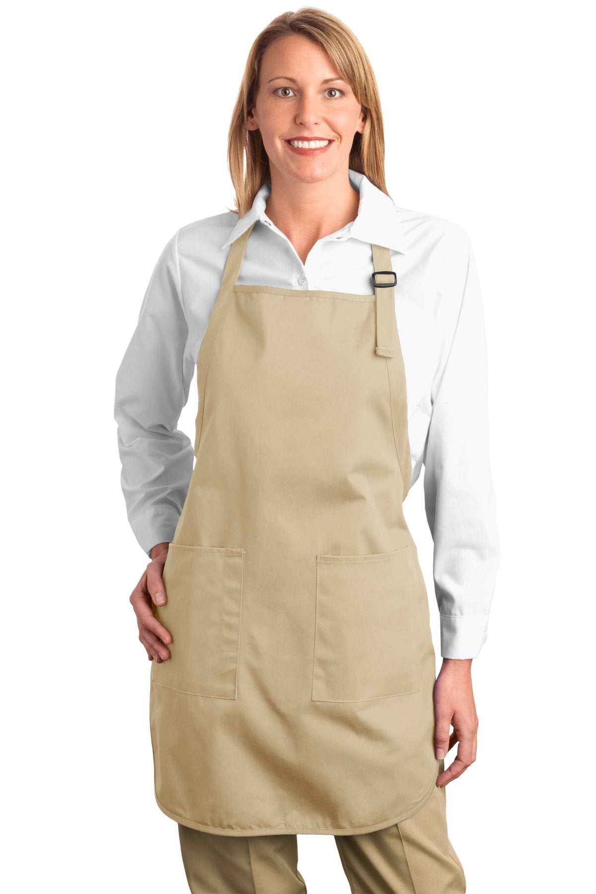 Port Authority Full-Length Apron with Pockets. A500 Unisex Accessories Aprons