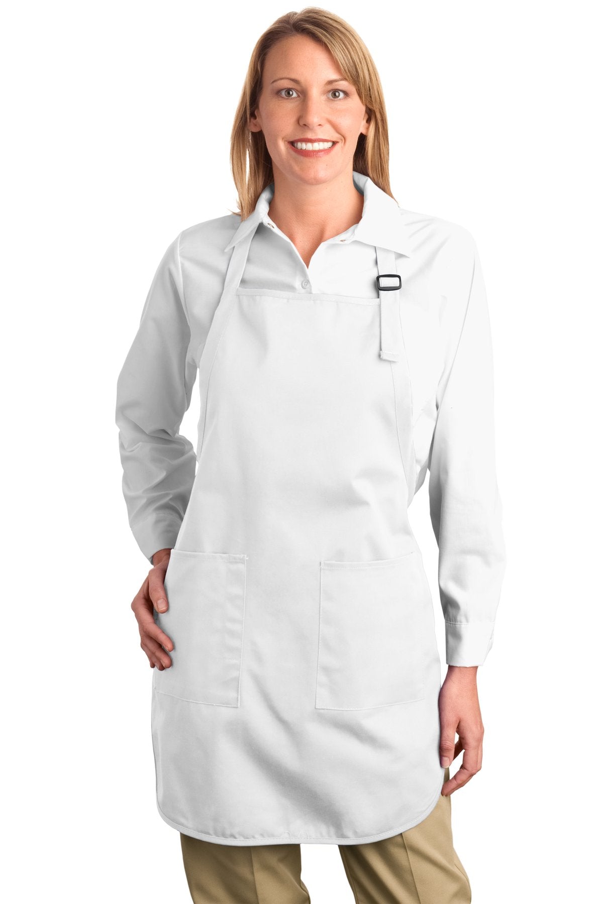 Port Authority Full-Length Apron with Pockets. A500 Unisex Accessories Aprons