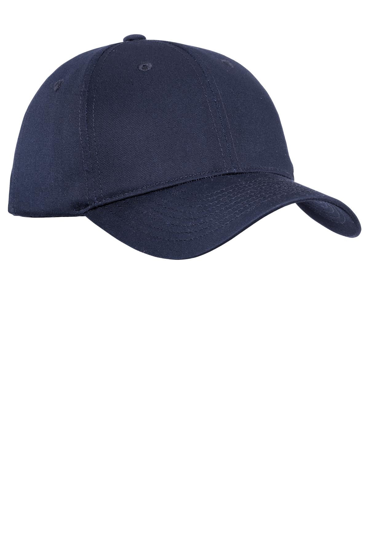 Port Authority Fine Twill Cap Unisex Accessories Hats & Caps