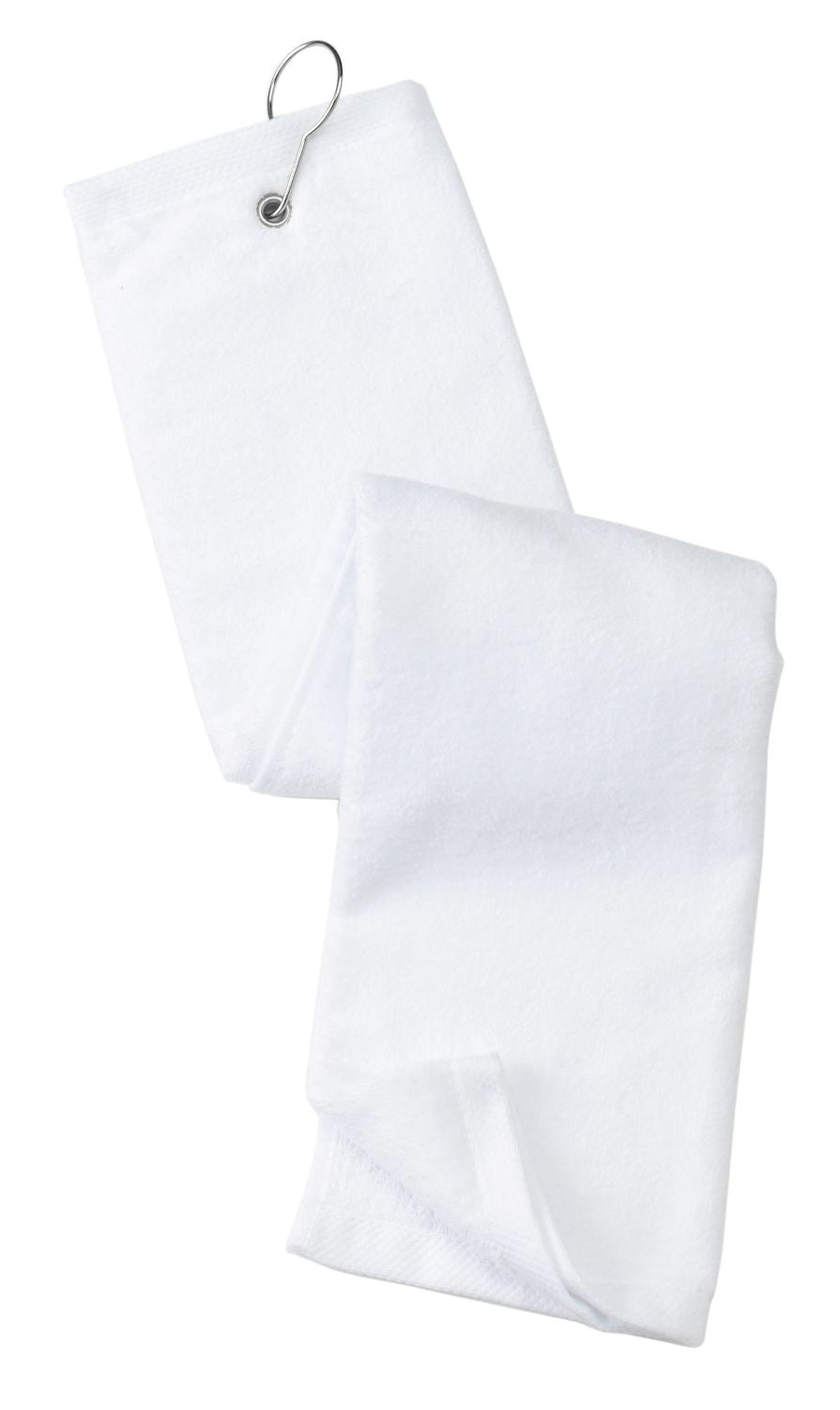 Port Authority Grommeted Tri-Fold Golf Towel. TW50 Unisex Accessories Robes & Towels