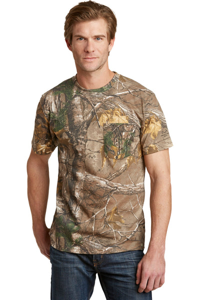 Russell Outdoors Men's Realtree Explorer 100% Cotton T-Shirt with Pocket S021R