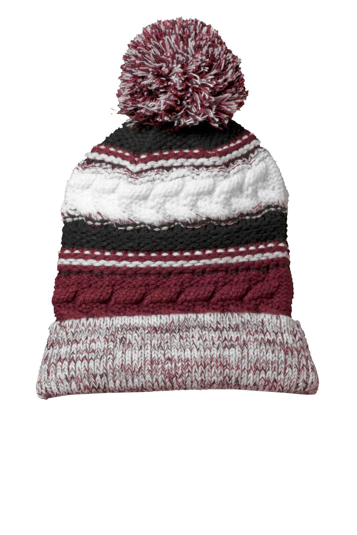 Sport-Tek Pom Pom Team Beanie Unisex Accessories Hats & Caps