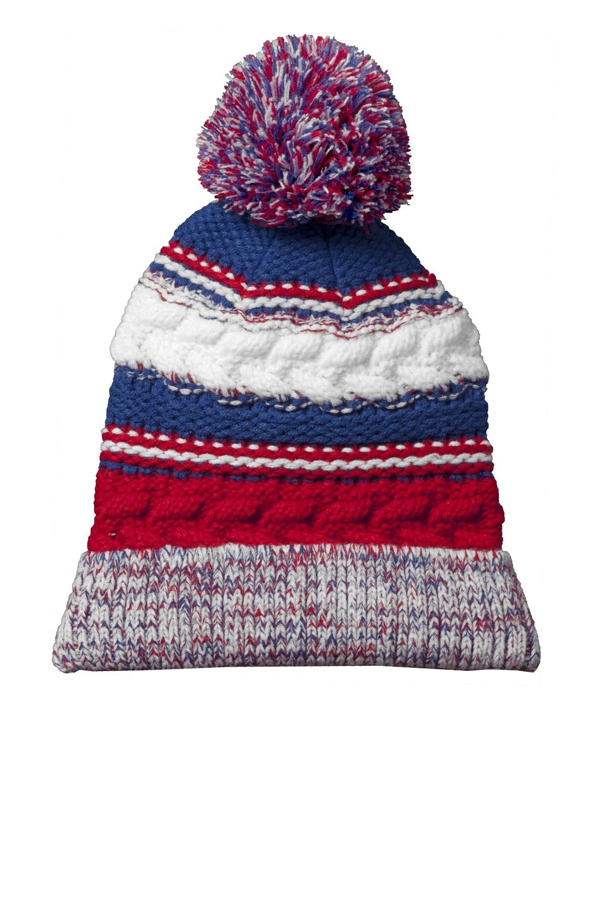 Sport-Tek Pom Pom Team Beanie Unisex Accessories Hats & Caps