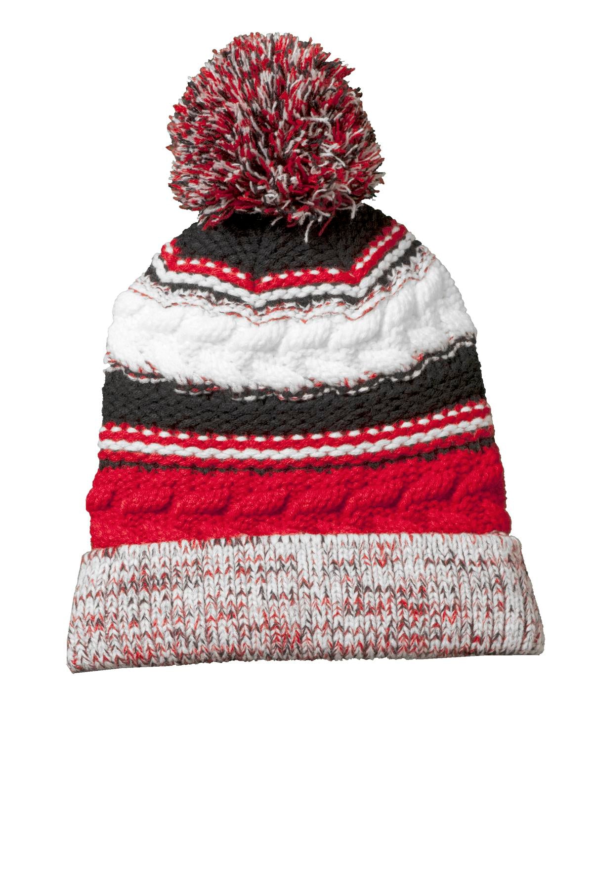 Sport-Tek Pom Pom Team Beanie Unisex Accessories Hats & Caps